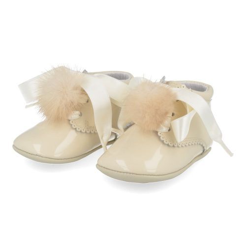 Tricati Chaussures pour bébés écru Filles (M1009-A) - Junior Steps