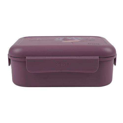 Trixie boterhamdoos lila Meisjes (Brooddoos met clips Ballerina Mrs.Peacoc - 66-154) - Junior Steps