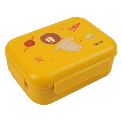 Trixie boterhamdoos geel  (Brooddoos met clips Spaceman Mr.Lion - 66-151) - Junior Steps