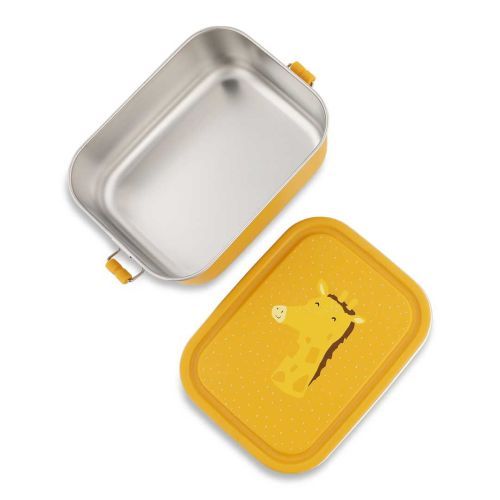 Trixie boterhamdoos geel  (Lunchbox box small - Mr. Giraffe - 59-200) - Junior Steps