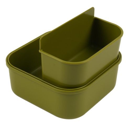 Trixie boterhamdoos groen  (Snack box met clips  Fireman Mr. Dino - 04-149) - Junior Steps