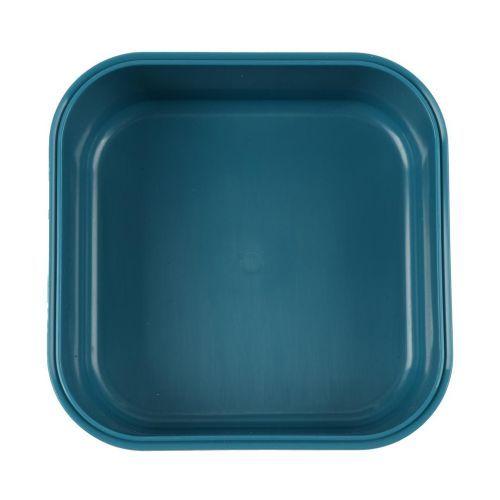Trixie boterhamdoos blauw  (Snack box met clips  Mr. Triceratops - 04-151) - Junior Steps
