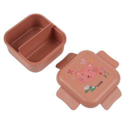Trixie boterhamdoos roze Meisjes (Snack box met clips  Mrs. Cat - 04-154) - Junior Steps