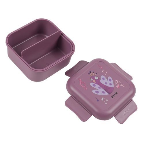 Trixie boterhamdoos lila Meisjes (Snack box met clips  Mrs.Peacock - 04-150) - Junior Steps
