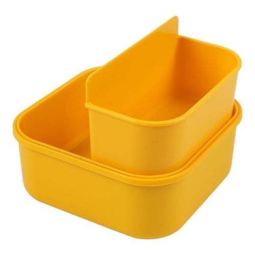 Trixie boterhamdoos geel  (Snack box met clips  Spaceman Mr. Lion - 04-152) - Junior Steps