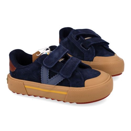 Victoria sneakers blauw  (blauwe sneaker met velcrosluiting - 1065201 marino) - Junior Steps