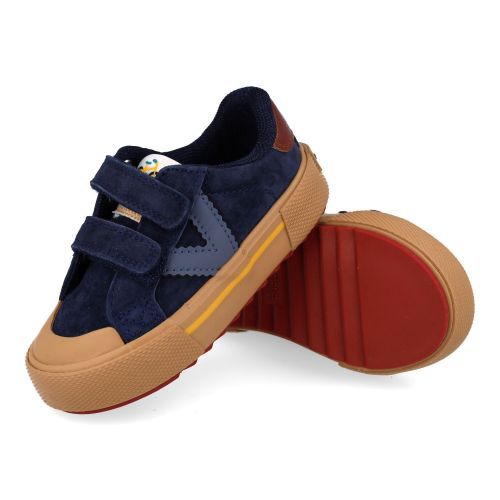 Victoria sneakers blauw  (blauwe sneaker met velcrosluiting - 1065201 marino) - Junior Steps