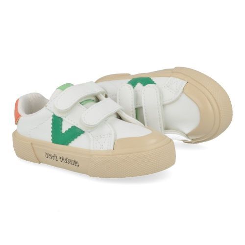 Victoria sneakers wit  ( - witte sneaker met velcrosluiting1065179 col 161) - Junior Steps