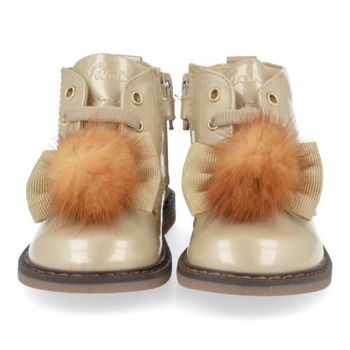 Walkey veterboot beige Meisjes (beige lak veterbottine - 43362) - Junior Steps