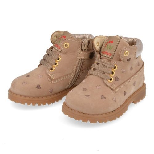 Walkey Lace-up boots beige Girls (43353) - Junior Steps