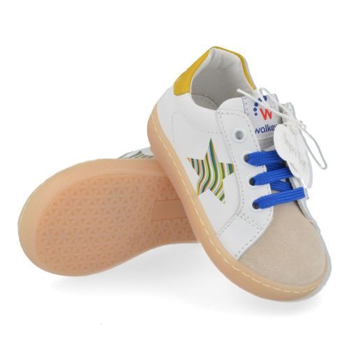 Walkey sneakers beige Jongens ( - beige witte sneaker43505) - Junior Steps