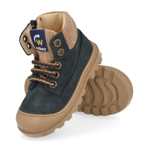 Walkey Bottes à lacets Bleu Garçons (42646) - Junior Steps