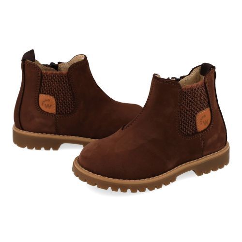 Walkey laarzen kort bruin Jongens (bruine bottine - 44302) - Junior Steps