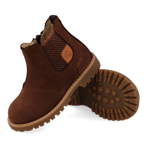 Walkey laarzen kort bruin Jongens (bruine bottine - 44302) - Junior Steps
