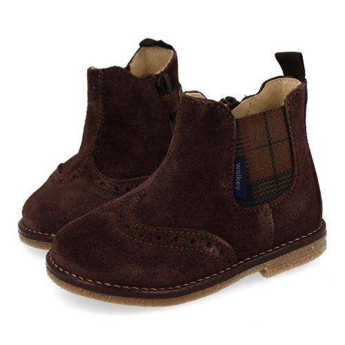 Walkey laarzen kort bruin Jongens (bruine bottine - 44296) - Junior Steps