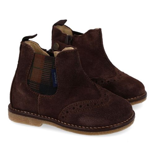 Walkey laarzen kort bruin Jongens (bruine bottine - 44296) - Junior Steps