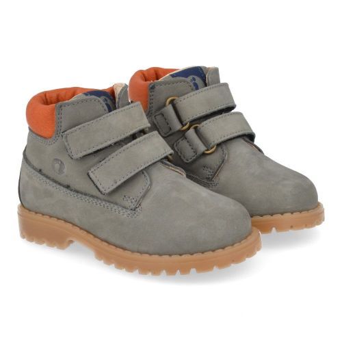 Walkey veterbottine grijs Jongens ( - grijze nubuck bottine40014) - Junior Steps