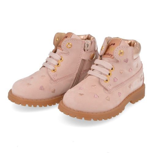 Walkey Bottes à lacets rose Filles (43353) - Junior Steps