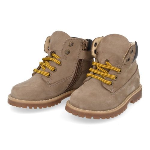 Walkey veterboot beige Jongens (veterboot beige nubuck - 43777) - Junior Steps