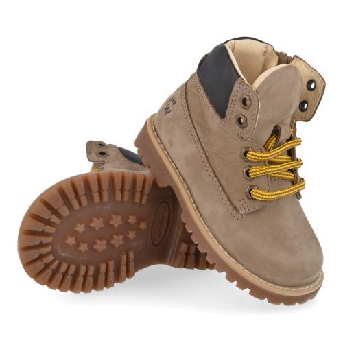 Walkey veterboot beige Jongens (veterboot beige nubuck - 43777) - Junior Steps