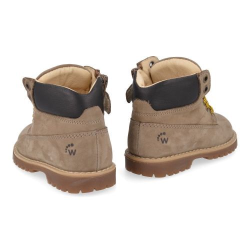 Walkey veterboot beige Jongens (veterboot beige nubuck - 43777) - Junior Steps