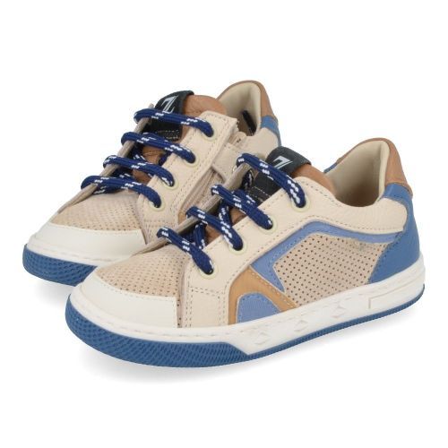 Zecchino d'oro sneakers beige Jongens ( - beige sneaker met rubberen stootneusN12-1561-1B) - Junior Steps