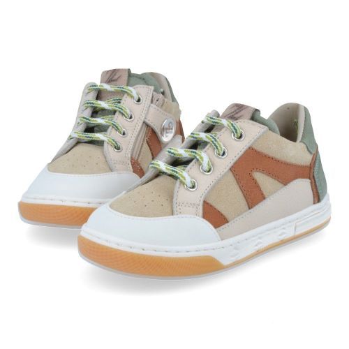 Zecchino d'oro sneakers beige Jongens (beige sneaker met rubberen stootneus - N12-1658) - Junior Steps
