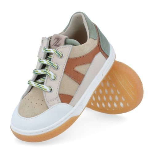 Zecchino d'oro sneakers beige Jongens (beige sneaker met rubberen stootneus - N12-1658) - Junior Steps