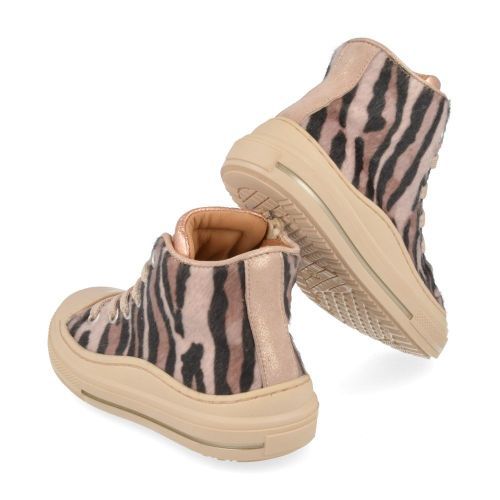 Zecchino d'oro sneakers beige Meisjes ( - beige sneaker met zebraprintf13-4305) - Junior Steps