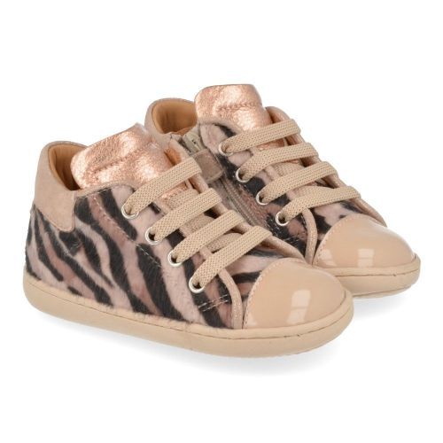 Zecchino d'oro sneakers beige Meisjes ( - beige sneaker met zebraprintn12-1044) - Junior Steps