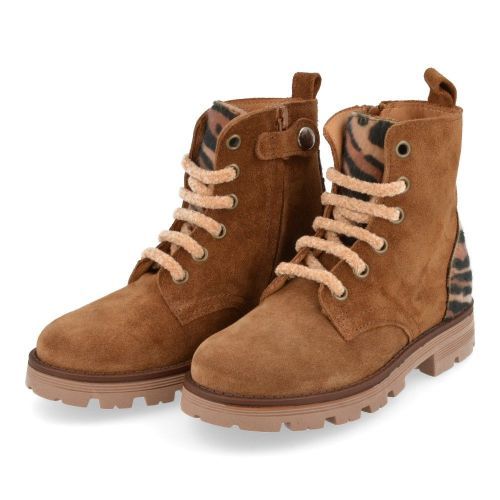 Zecchino d'oro veterboot beige Meisjes ( - beige veterbottine met zebraprintf20-5002) - Junior Steps