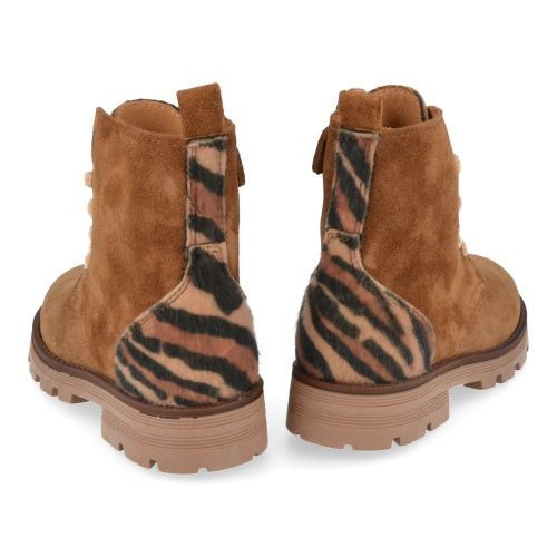 Zecchino d'oro veterboot beige Meisjes ( - beige veterbottine met zebraprintf20-5002) - Junior Steps