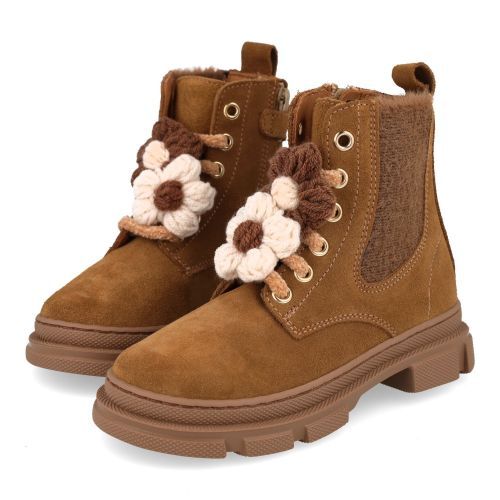 Zecchino d'oro Lace-up boot beige Girls (M00-6008) - Junior Steps