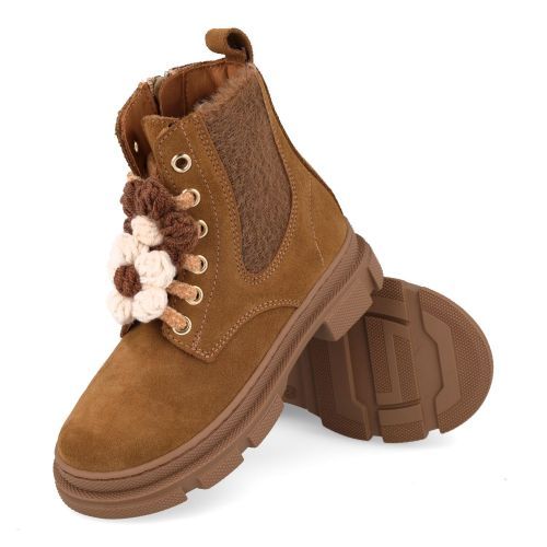Zecchino d'oro Lace-up boot beige Girls (M00-6008) - Junior Steps