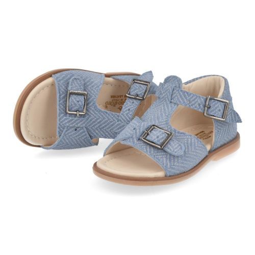 Zecchino d'oro sandalen jeans bl Jongens ( - blauw sandaaltje met gesloten hiel2322) - Junior Steps