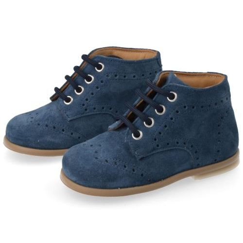 Zecchino d'oro Chaussure à lacets Bleu Garçons (N1-0114-ZG) - Junior Steps