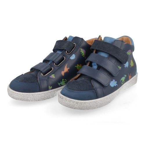 Zecchino d'oro sneakers blauw Jongens ( - blauwe sneaker met dinoprintm13-7409) - Junior Steps