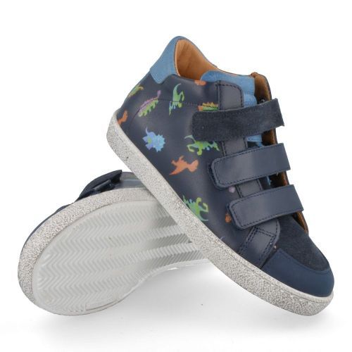 Zecchino d'oro sneakers blauw Jongens ( - blauwe sneaker met dinoprintm13-7409) - Junior Steps