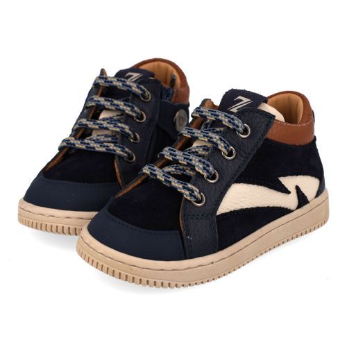 Zecchino d'oro sneakers blauw Jongens (blauwe sneaker met rubber stootneus - B13-1304) - Junior Steps