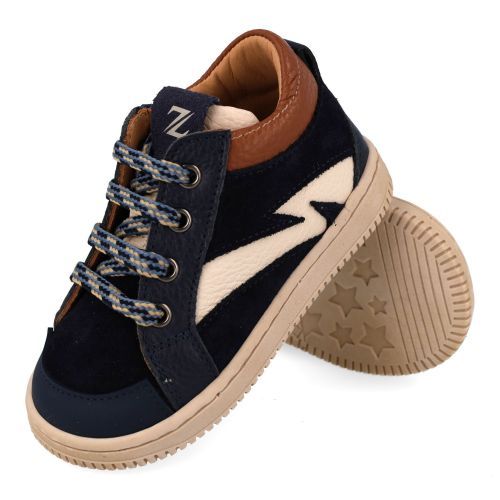 Zecchino d'oro sneakers blauw Jongens (blauwe sneaker met rubber stootneus - B13-1304) - Junior Steps
