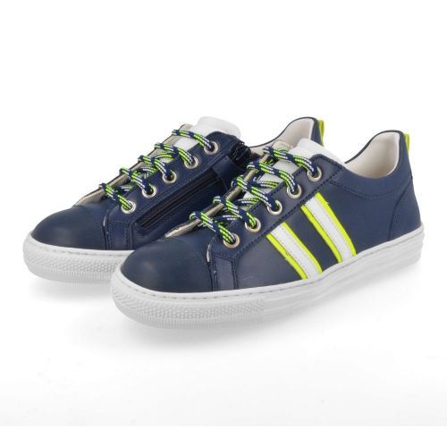 Zecchino d'oro sneakers blauw Jongens ( - blauwe sneaker met rubberen top4434) - Junior Steps