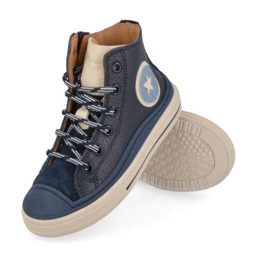Zecchino d'oro sneakers blauw Jongens ( - blauwe sneaker met rubberen topf13-4300) - Junior Steps