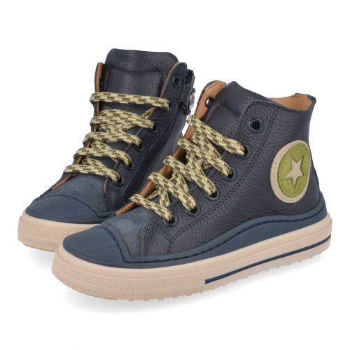 Zecchino d'oro sneakers blauw Jongens (Blauwe sneaker met rubberen top - f13-4300) - Junior Steps