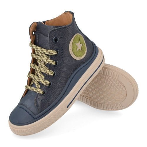 Zecchino d'oro sneakers blauw Jongens (Blauwe sneaker met rubberen top - f13-4300) - Junior Steps