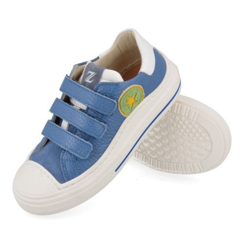 Zecchino d'oro sneakers blauw Jongens ( - blauwe sneaker met stevige stootneusF13-4329-5B) - Junior Steps