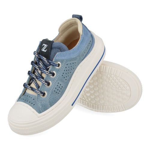 Zecchino d'oro sneakers blauw Jongens ( - blauwe sneaker met stevige stootneusF13-4335-2B) - Junior Steps