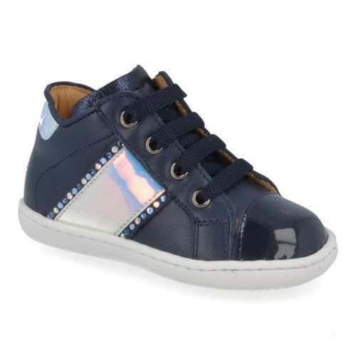 Zecchino d'oro sneakers blauw Meisjes ( - blauwe sneaker met strass1130) - Junior Steps