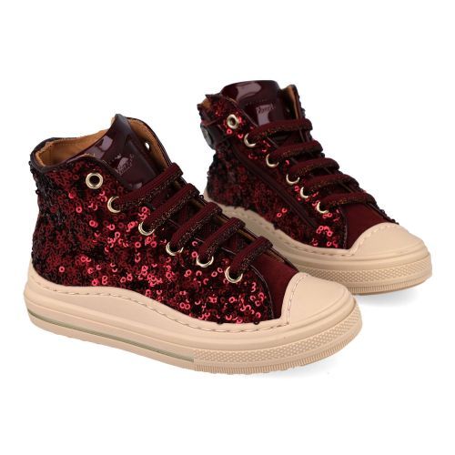 Zecchino d'oro sneakers bordeaux Meisjes (Bordeaux sneaker met beschermde neus - f13-4305) - Junior Steps