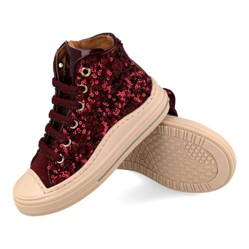 Zecchino d'oro sneakers bordeaux Meisjes (Bordeaux sneaker met beschermde neus - f13-4305) - Junior Steps