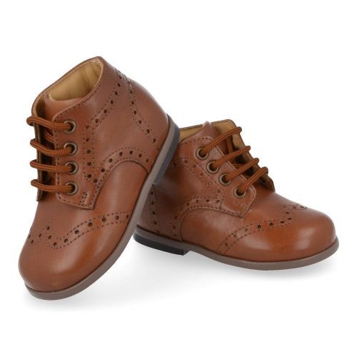 Zecchino d'oro Lace shoe cognac Boys (0114) - Junior Steps